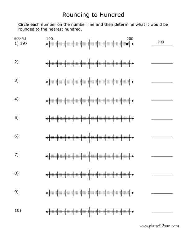 rounding to 100 blank
